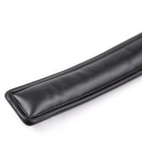 Мягкий ошейник с поводком черный Мягкий ошейник с поводком черный