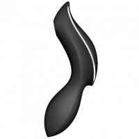 Вакуумный вибростимулятор для клитора и точки G Satisfyer Curvy Trinity 2 черный