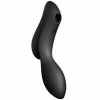 Вакуумный вибростимулятор для клитора и точки G Satisfyer Curvy Trinity 2 черный