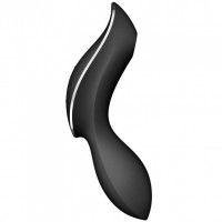 Вакуумный вибростимулятор для клитора и точки G Satisfyer Curvy Trinity 2 черный