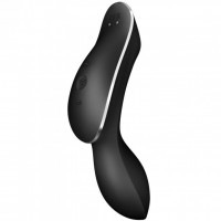 Вакуумный вибростимулятор для клитора и точки G Satisfyer Curvy Trinity 2 черный