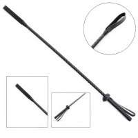 Длинный кожаный стек с рукоятью 70 см