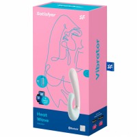 Смарт-вибратор со стимулятором клитора и функцией нагрева Satisfyer Heat Wave Mint Смарт-вибратор со стимулятором клитора и функцией нагрева Satisfyer Heat Wave Mint