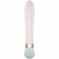 Смарт-вибратор со стимулятором клитора и функцией нагрева Satisfyer Heat Wave Mint Смарт-вибратор со стимулятором клитора и функцией нагрева Satisfyer Heat Wave Mint