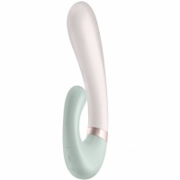 Смарт-вибратор со стимулятором клитора и функцией нагрева Satisfyer Heat Wave Mint Смарт-вибратор со стимулятором клитора и функцией нагрева Satisfyer Heat Wave Mint