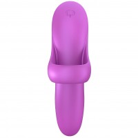 Универсальный вибромассажер на палец Satisfyer Bold Lover фиолетовый