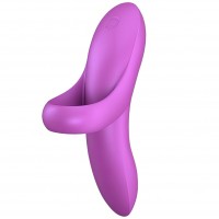 Универсальный вибромассажер на палец Satisfyer Bold Lover фиолетовый