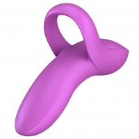 Универсальный вибромассажер на палец Satisfyer Bold Lover фиолетовый