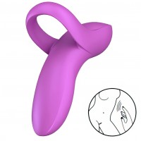 Универсальный вибромассажер на палец Satisfyer Bold Lover фиолетовый