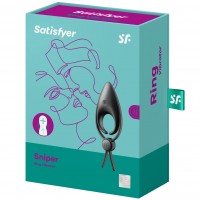 Эрекционное кольцо-лассо с вибрацией Satisfyer Sniper черное