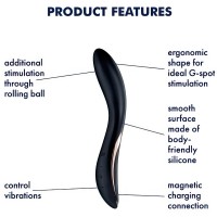 Вибратор для точки G с функцией переминания Satisfyer Rrrolling Explosion