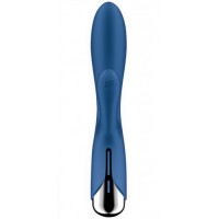 Вибратор для точки G с клиторальным стимулятором и ротацией Satisfyer Spinning Rabbit 1 Blue