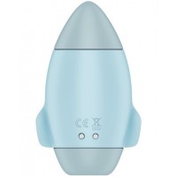 Вакуумно-волновой стимулятор клитора с вибрацией Satisfyer Mission Control голубой