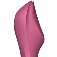 Вакуумный вибростимулятор для клитора и точки G Satisfyer Curvy Trinity 3 красный