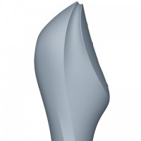 Вакуумный вибростимулятор для клитора и точки G Satisfyer Curvy Trinity 3 серый