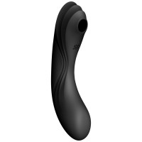 Вакуумный вибростимулятор для клитора и точки G Satisfyer Curvy Trinity 4 черный