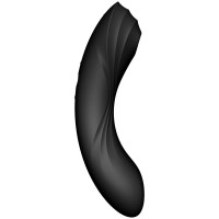 Вакуумный вибростимулятор для клитора и точки G Satisfyer Curvy Trinity 4 черный