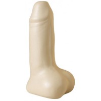 Матовая керамическая настольная ваза Достоинство бежевая 21 см