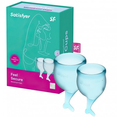 Набор менструальных чаш Satisfyer Feel Secure голубой