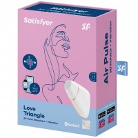 Бесконтактный смарт-стимулятор клитора Satisfyer Love Triangle белый