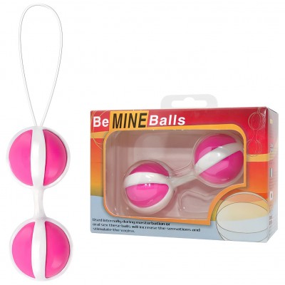 Анально-вагинальные шарики Be Mine Balls розовые