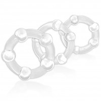 Набор эрекционных колец Power Plus Triple Beaded Ring Set