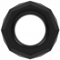 Черное эрекционное кольцо Cock Ring