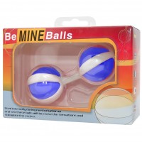 Анально-вагинальные шарики Be Mine Balls голубые