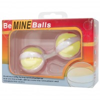Анально-вагинальные шарики Be Mine Balls желтые