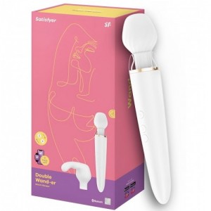 Перезаряжаемый смарт-массажер с насадкой для точки G Satisfyer Double Wand-er