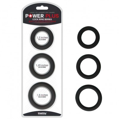 Набор из 3 эрекционных колец Power Plus Soft Silicone Snug Ring