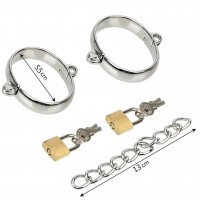 Металлические наручники с замочком Металлические наручники с замочком