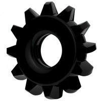 Эрекционное черное кольцо Power Plus Cock Ring