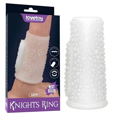 Рельефная вибронасадка на пенис Vibrating Drip Knights Ring Рельефная вибронасадка на пенис Vibrating Drip Knights Ring