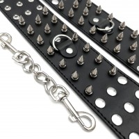 Черные наручники с шипами Черные наручники с шипами