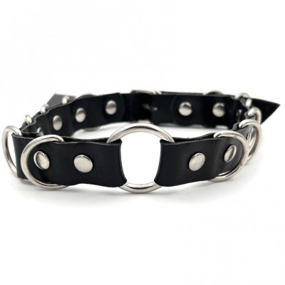 Кожаный чокер Heavy Metal