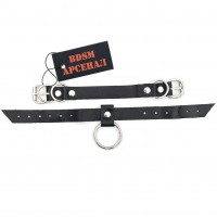 Черный чокер с двумя пряжками