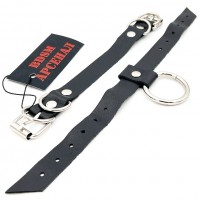 Черный чокер с двумя пряжками