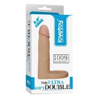 Реалистичная насадка для двойного проникновения The Ultra Soft Double 15 см