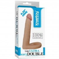 Реалистичная насадка для двойного проникновения The Ultra Soft Double 16 см