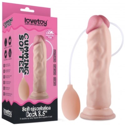 Фаллос Soft Ejaculation Cock с имитацией семяизвержения 22 см