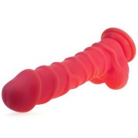 Рельефный фаллоимитатор розовый цвета X-Men 22 см Рельефный фаллоимитатор розовый цвета X-Men 22 см