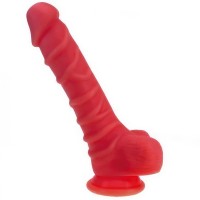 Рельефный фаллоимитатор розовый цвета X-Men 22 см Рельефный фаллоимитатор розовый цвета X-Men 22 см