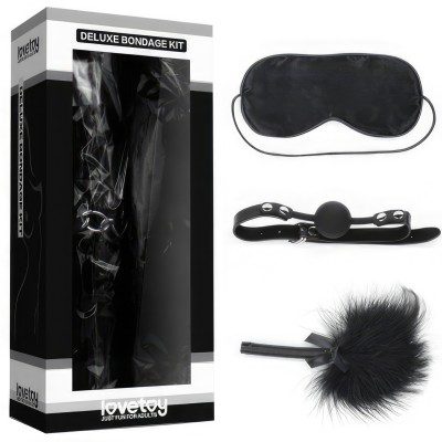 Набор для ролевых игр Deluxe Bondage Kit (маска, кляп, тиклер)
