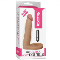 Насадка для двойного проникновения с вибрацией The Ultra Soft Double 15 см