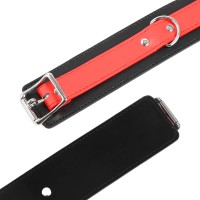 Черные наручники с красными ремешками Черные наручники с красными ремешками