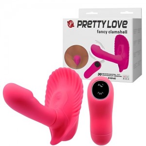 Вибростимулятор с дистанционным управлением Pretty Love Fancy Clamshell