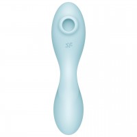 Вакуумный смарт-стимулятор для клитора и точки G Satisfyer Curvy Trinity 5+ голубой