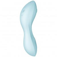 Вакуумный смарт-стимулятор для клитора и точки G Satisfyer Curvy Trinity 5+ голубой