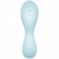 Вакуумный смарт-стимулятор для клитора и точки G Satisfyer Curvy Trinity 5+ голубой